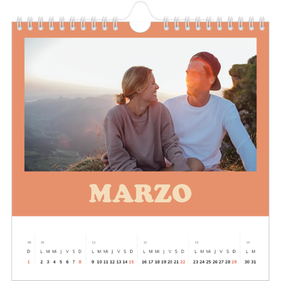 Calendarios Cuadrados — Marcos retro [Marzo]