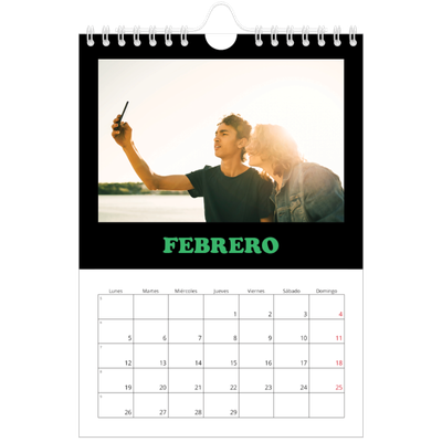 Calendario personalizado A5 — Tipo divertido [Febrero]