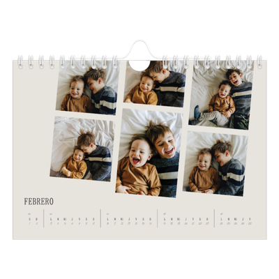 Calendario personalizado A5 — Recuerdos en movimiento [Febrero]