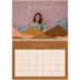 Calendario personalizado doble A4 — Montañas neutrales [Febrero]