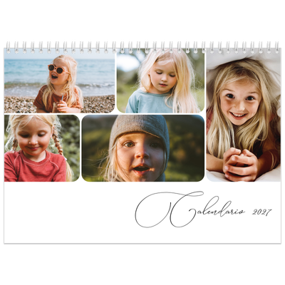 Calendario personalizado doble A4 — Fotos y caligrafía [portada]