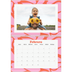 Calendario personalizado doble A4 — Juego de patrones [Febrero]