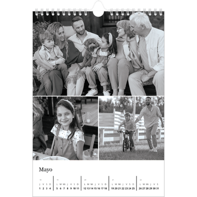 Calendario personalizado A4 — Enfoque [portada]