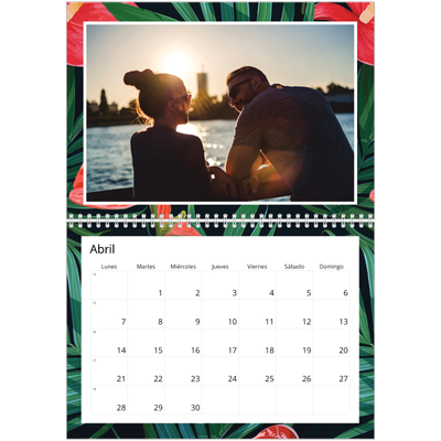 Calendario personalizado doble A4 — Vegetación viva [Abril]