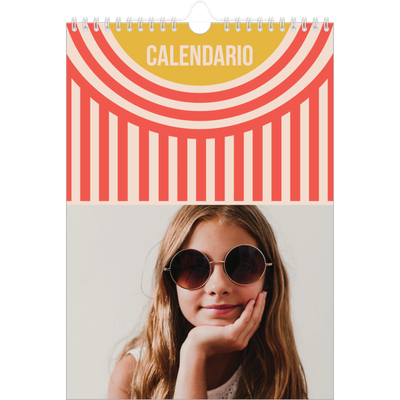 Calendario personalizado A4 — Brillante y bonito [portada]