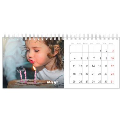 Calendarios de mesa — Guión sencillo [portada]