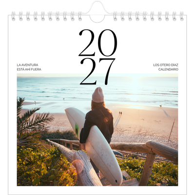 Calendarios Cuadrados — Atardeceres surferos [portada]