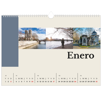 Calendario personalizado A3 horizontal  — Lugares del mundo