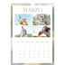 Calendario personalizado A4 — Efecto pincel [Marzo]