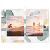Calendario A4 horizontal — Manchas de acuarela [portada]
