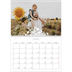 Calendario personalizado doble A4 — Motivo floral [Abril]