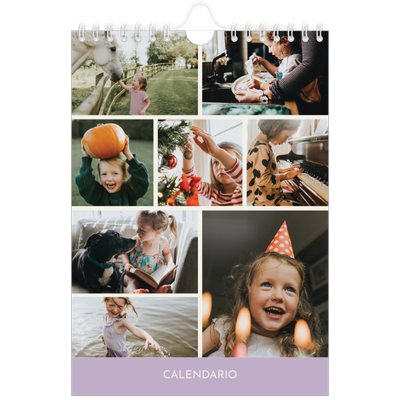 Calendario personalizado A5 — Capítulos pastel [portada]