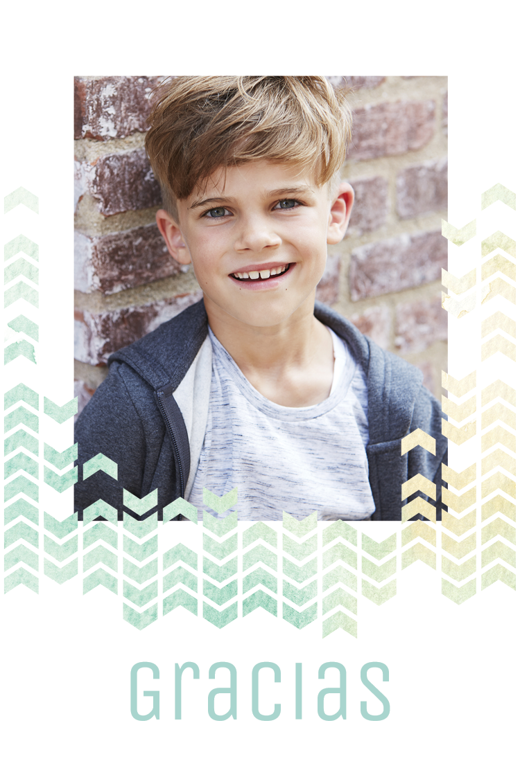 Tarjetas de agradecimiento — Lluvia geométrica