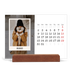 Calendario de mesa con base de madera - apaisado  — La edición de retratos [Marzo]