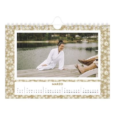Calendario personalizado A5 — Floreciendo [Marzo]
