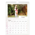 Calendario personalizado A4 — Papel de regalo floral [Enero]