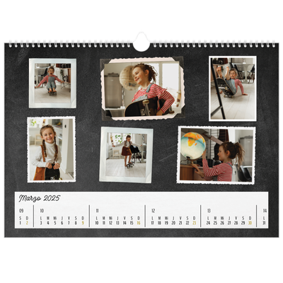 Calendario A4 horizontal — Colección de fotos [Marzo]