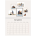Calendario personalizado doble A4 — Galería de fotos de pared [Marzo]