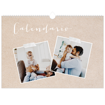 Calendario A3 horizontal — Calendario scrapbook [portada]