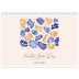 Calendario personalizado doble A4 — Coral minimalista [portada]