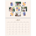 Calendario personalizado doble A4 — Coral minimalista [portada]