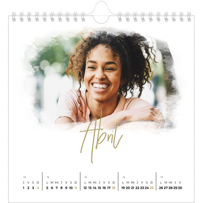 Calendarios Cuadrados — Efectos fotográficos [Abril]