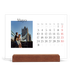 Calendario de mesa con base de madera - apaisado  — Mi diario de viaje [portada]
