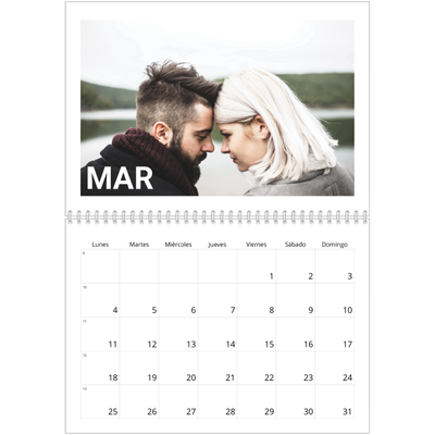 Calendario personalizado doble A4 — El gran mes [Marzo]