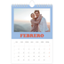 Calendario personalizado A5 — Marcos retro [Febrero]