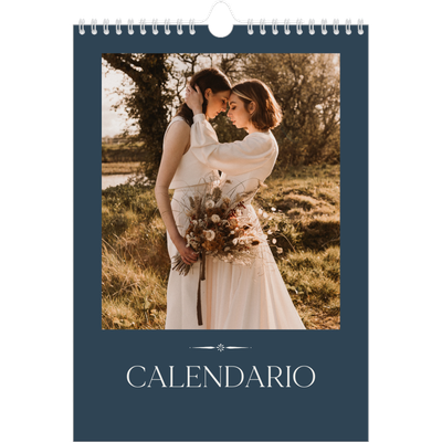Calendario personalizado A4 — Pizarra y caligrafía [portada]