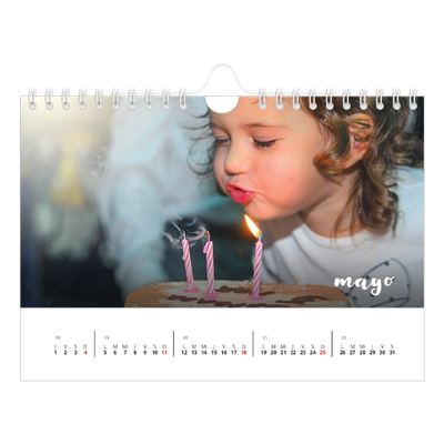 Calendario personalizado A5 — Guión sencillo [portada]