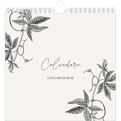Calendarios Cuadrados — Tinta y hiedra [portada]