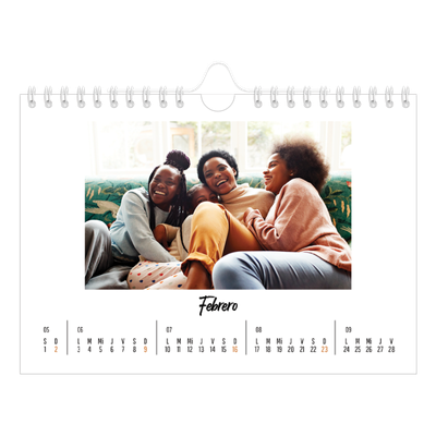 Calendario personalizado A5 — Este(a) soy yo [Febrero]