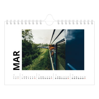 Calendario personalizado A5 — White space [Marzo]