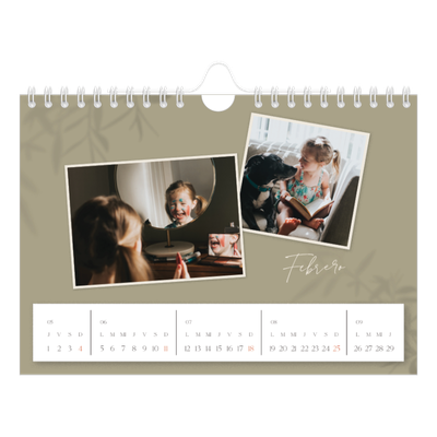 Calendario personalizado A5 — Con los pies en la tierra [Febrero]