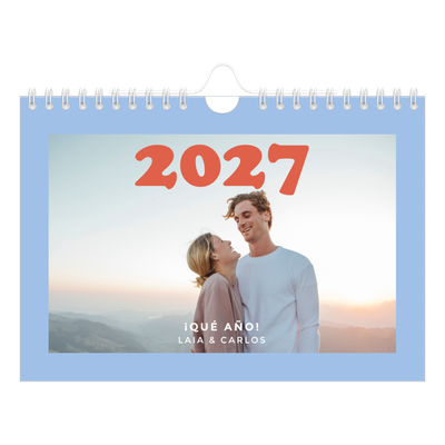 Calendario personalizado A5 — Marcos retro [portada]
