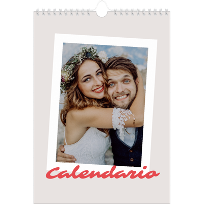 Calendario personalizado A4 — Firmado en carmín [portada]