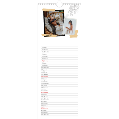 Calendario de cocina  — Scrapbook con estilo [Marzo]