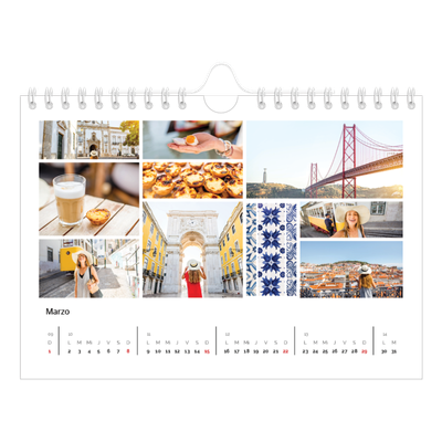 Calendario personalizado A5 — Estructura [Marzo]