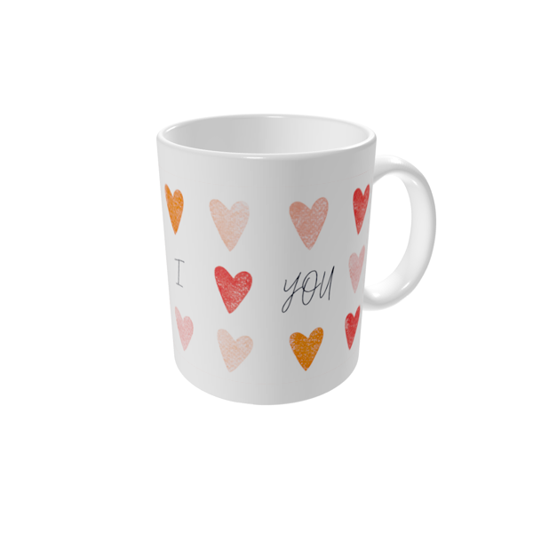 Tazas personalizadas — Huellas de corazones