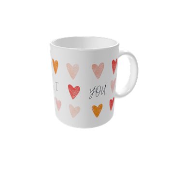 Tazas personalizadas — Huellas de corazones