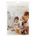 Calendario personalizado A4 — Texto dorado grande [portada]