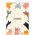 Calendario personalizado A5 — Gatos y garabatos [portada]