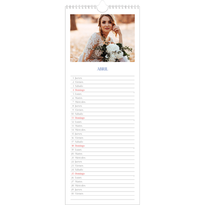 Calendario de cocina  — Clásico cobalto [Abril]