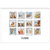 Calendario personalizado doble A4 — Momentos en retro [portada]