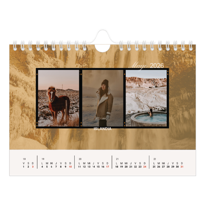Calendario personalizado A5 — Pasión por la aventura [portada]