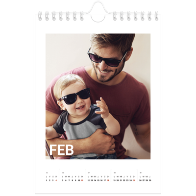 Calendario personalizado A5 — El gran mes [Febrero]