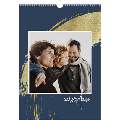 Calendarios A3 — Fondos de pincel dorado [portada]