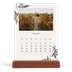 Calendario de mesa con base de madera - vertical  — Tinta y hiedra [Febrero]