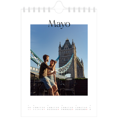 Calendario personalizado A5 — Mi diario de viaje [Mayo]